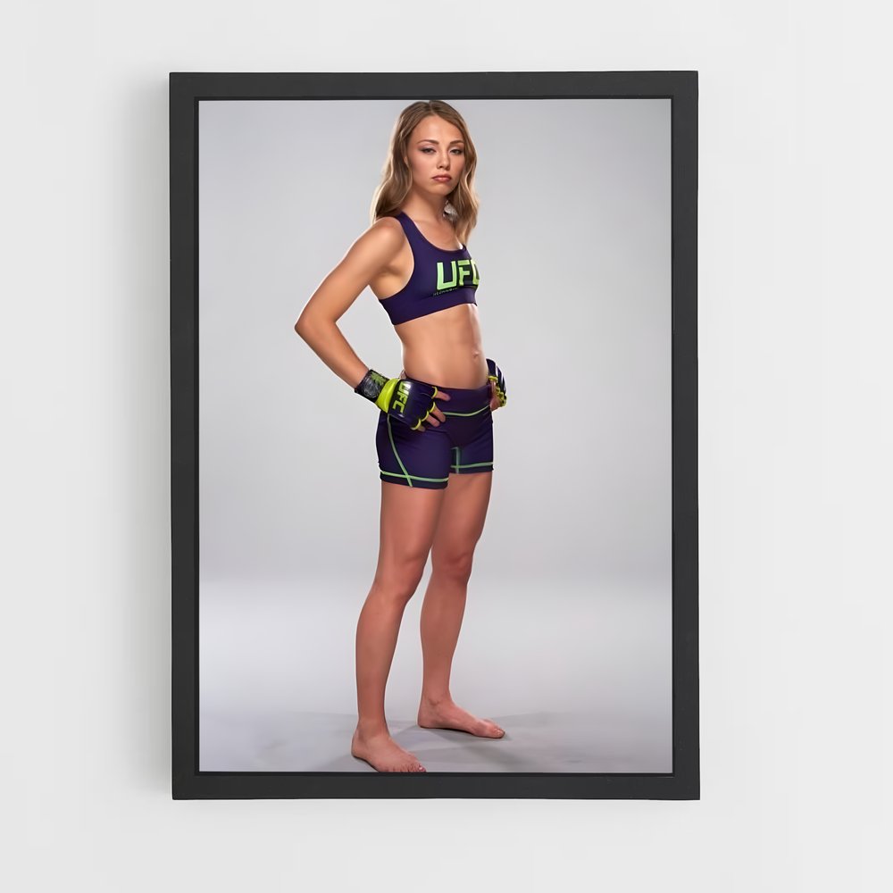 Poster Rose de namajunas – affiche Taekwondo (vue 2)